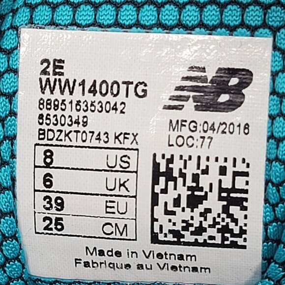 New Balance 1400TG Women's Gray Waterproof Hiking Boots WW1400TG US Size 8 - Picture 8 of 8